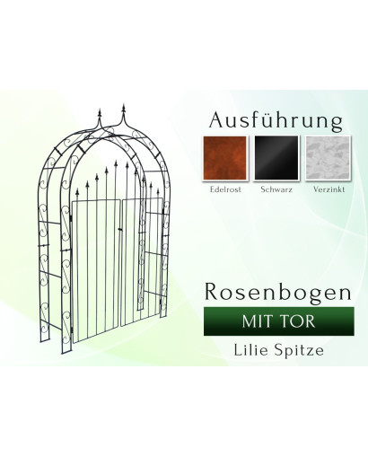 Rose arch HOLLAND Lily tip with door B 1.40 m - gate height 1.70 m