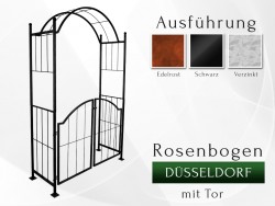 Rosenbogen Düsseldorf mit Tor