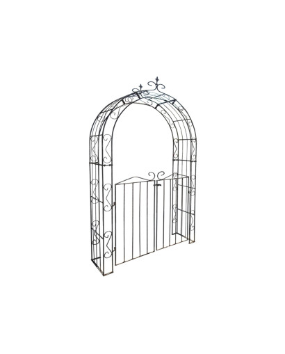 Rosenbogen PARIS Lilie Spitze B 1,40 m, mit Tür H 1,40 m