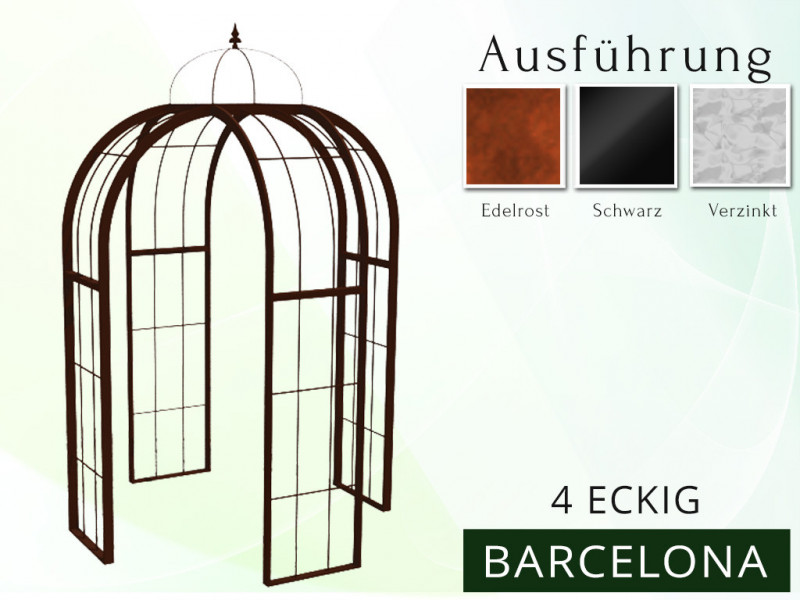 Pavillon "BARCELONA" 4-eckig