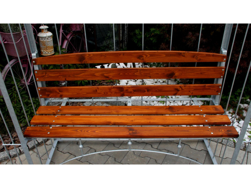 Rosenbogen AMORE BANK RUND mit Holzbank