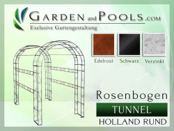 Laubengang Rosenbogen Tunnel Holland Rund 