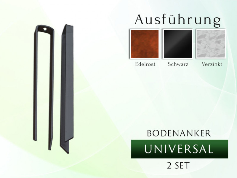 Bodenanker  Anker Erdnagel Haken 2 Set  UNIVERSAL 41 cm