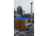Thermoholz Outdoor Whirlpool BadeFass mit Interner Holzofen Ø 1.94 m